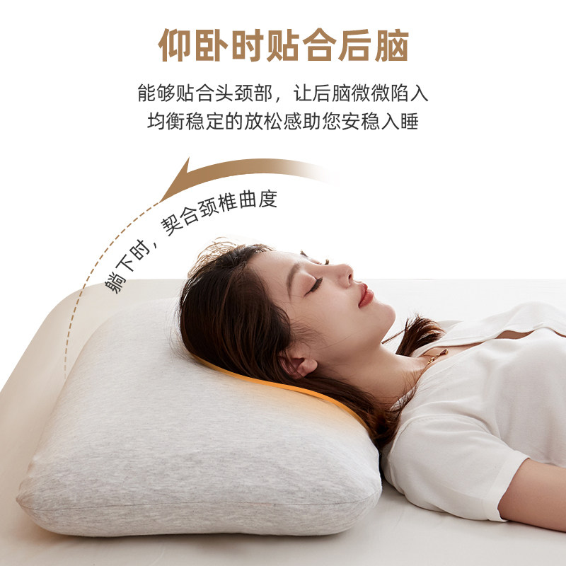 新品洁丽雅泰国乳胶枕头一对橡胶枕芯记忆M棉单人护颈椎枕助双人图片