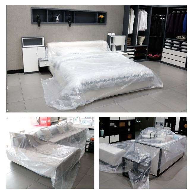 极速新促新c温装修防寒加厚透明塑料膜防尘B封窗户防风防雨布家用