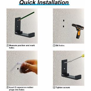 极速1Set Metal Walpl Hanger Headphones Stand Hanging elf