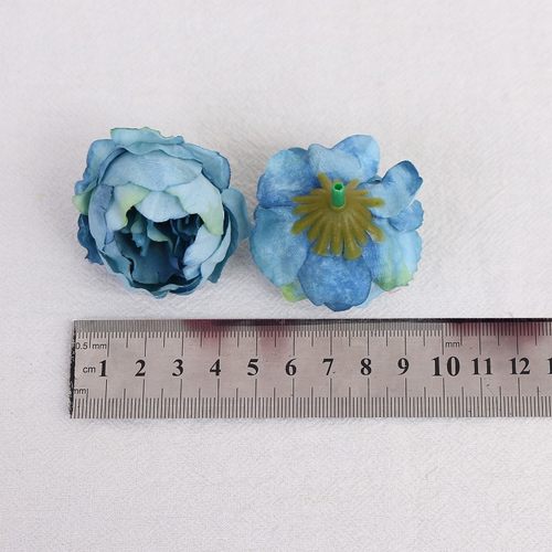 极速仿真欧式复古风牡丹花头 绢花假花 diKy手工花环头饰材料 婚