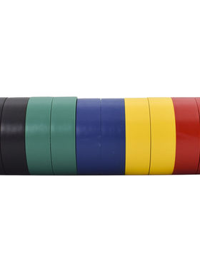 极速勒塔(LETA)10米*10卷PVC电气绝缘胶带P红黄绿蓝黑色电工胶布