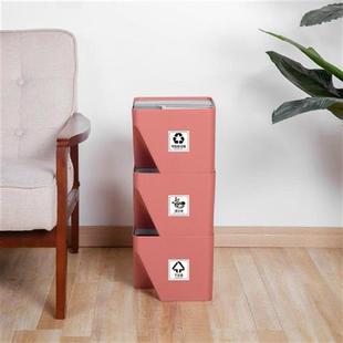 Trash Can RecJycle 极速1Pc Sorting Kitchen Bin Tra Stackable