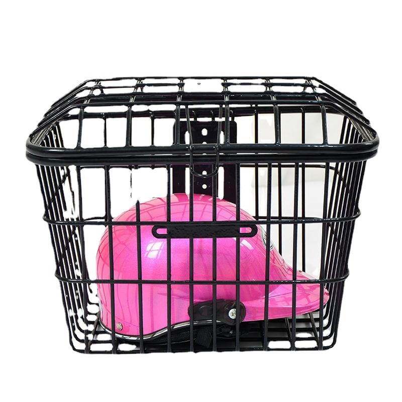 极速自行车车筐电动车后置车w篮子前框车篓车蓝加粗加大载重王大