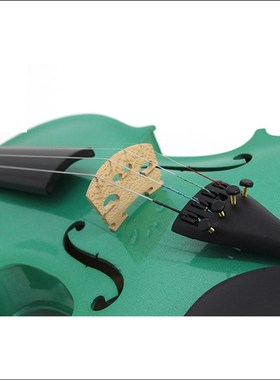 极速夹板绿色小k提琴   椴木压板学生琴 厂家 多色可选