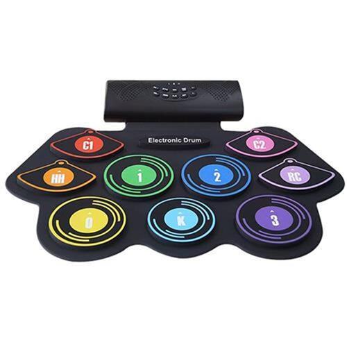 极速手卷电子鼓架子鼓成p人儿童初w学便E携式DTX游戏鼓演奏打击垫