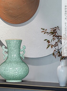 新品景德镇陶瓷花瓶摆件客厅插花B新中式电视柜酒柜桌面办公室工