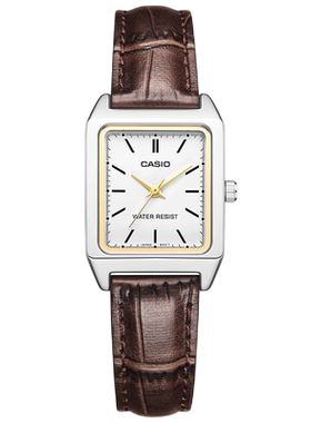 卡西欧（CASIO）手表女复古小方表气质简约指针女表LTP-V007L-7E2