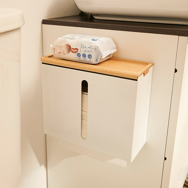 擦手纸盒挂壁式酒店厕所纸巾盒免打孔抽纸盒家用厨房卫生间纸巾架