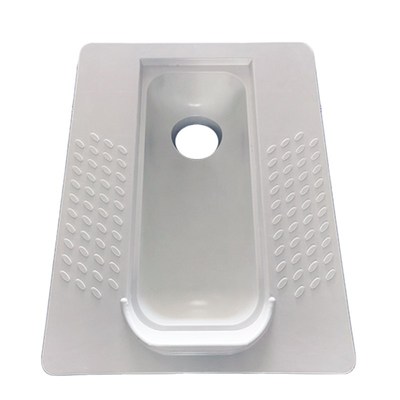 农村厕所改造旱厕蹲坑旱便池家用玻璃纤维蹲便器带盖子防冻防臭免