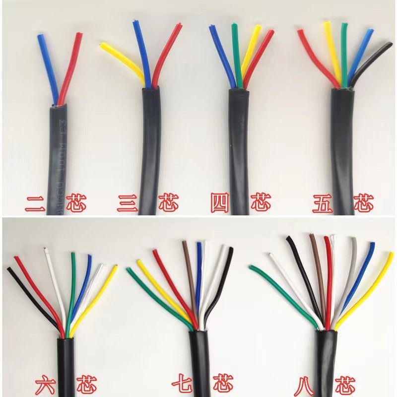 国标铜芯RVV多芯控制线讯号线2芯3芯4 6 7芯0.3平方0.5 1平方电线,电子/电工,护套线,淘宝优惠券,粉丝福利购,淘宝优惠卷
