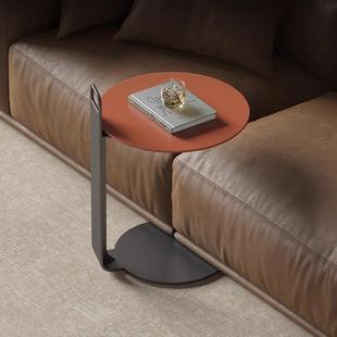 2024款高级感客厅沙发边几轻奢可移动角几意式极简创意实木小茶几