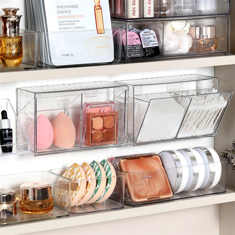 镜柜内收纳盒浴室壁挂式棉签卸妆巾收纳粉扑口红置物架卫生间盒子,收纳整理,镜柜收纳盒,淘宝优惠券,粉丝福利购,淘宝优惠卷