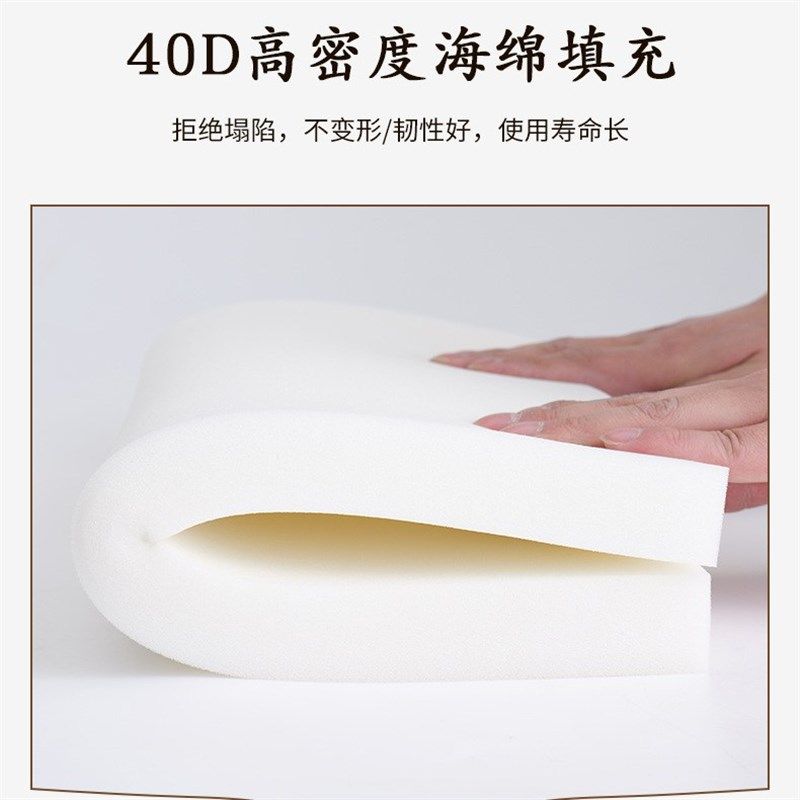 定制新中式红木沙发坐垫皮质防水靠背罗汉椅海绵垫高密度实木椅子