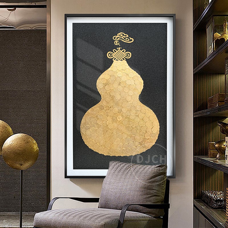 5角手工diy风k水招财福禄相框摆件葫芦画框摆台装饰开业大吉送礼