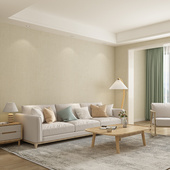 2023新款 纯色奶油风壁布无缝全屋客厅卧室现代简约墙纸墙布包安装