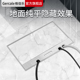 Gercale镶嵌大理石隐形纯平地插座不锈钢全铜防水隐藏式 五孔地插