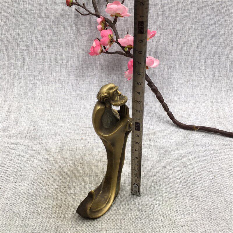 古玩铜器收藏达摩倒流香优质黄铜 色泽雅致 形制端正 包浆厚重