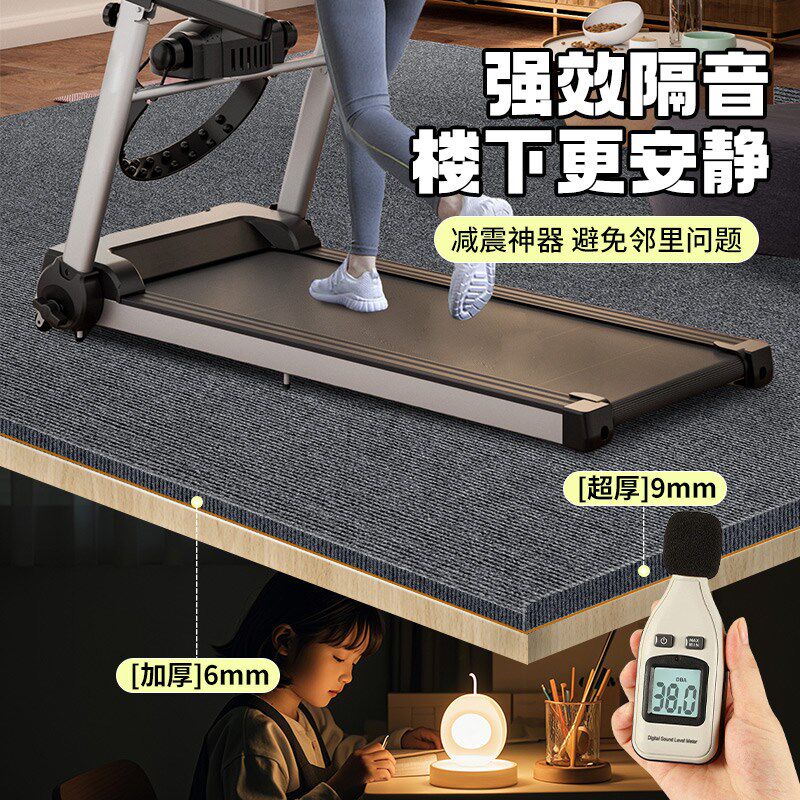 健身房专用地毯防滑加厚静音家庭健身房运动地垫隔音减震垫大面积