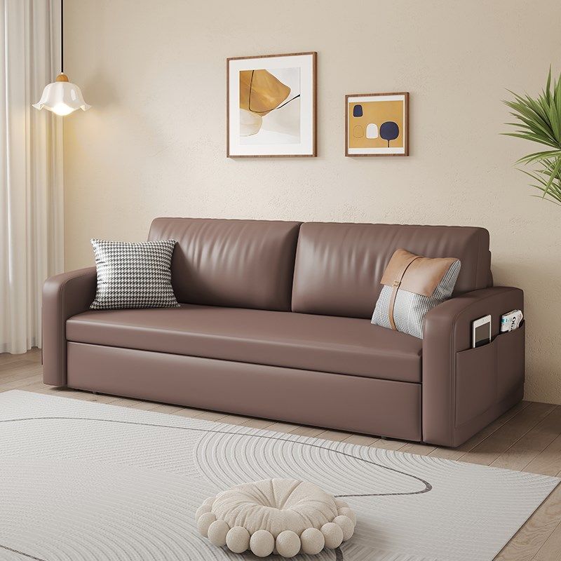 小户型一米五科技布沙发床两用现代简约猫抓皮沙发网红可折叠两用