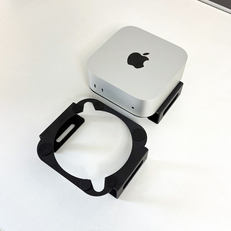 Macmini M4/M4 Pro支架Mac迷你电脑主机支架桌面支撑架散热托架