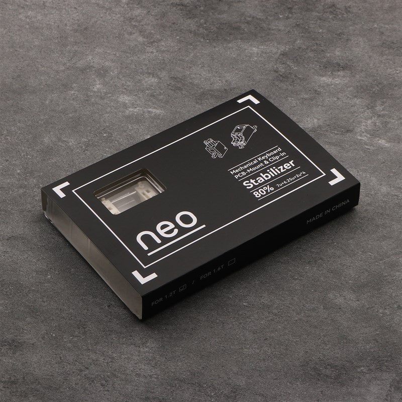 NEO X QK PCB卡扣卫星轴pom材质C1.2 1.6mm奶白黑色客制化机械键