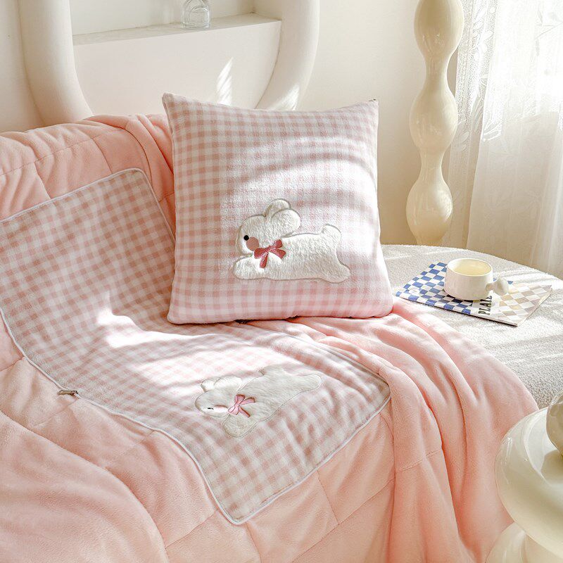 儿童抱枕被子两i用萌萌可爱学生宿舍盖毯加厚办公室午休枕头被冬