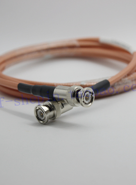 高频示波器连接线 BNC双公头测试线 BNC-J转BNC-J 双屏蔽RG142线