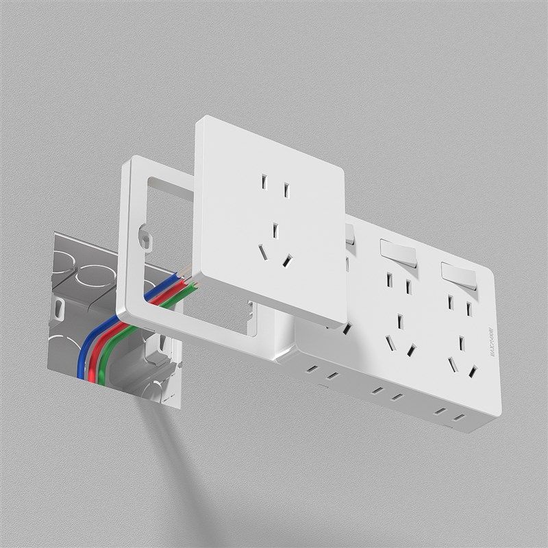 86型扩展式插座面板多孔多功能墙壁拓展插座转换器无线插排接线板