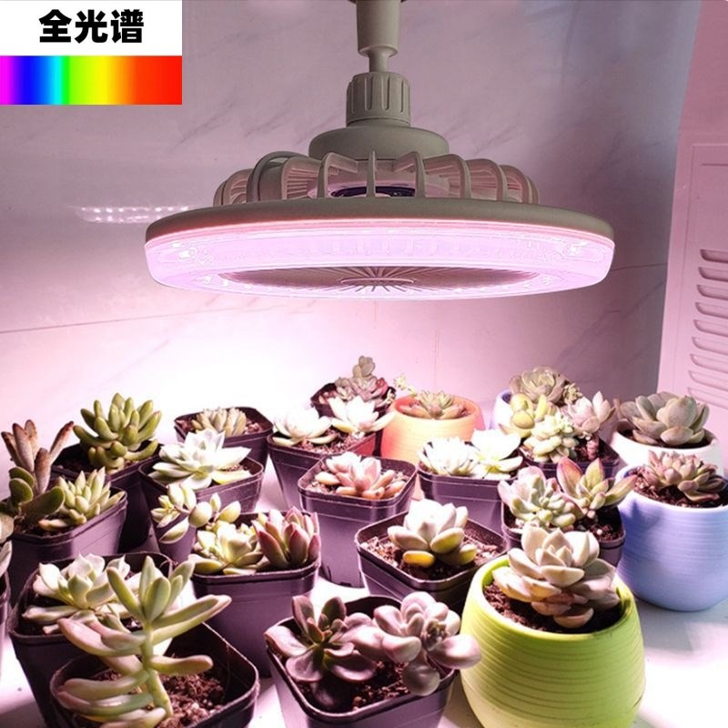 室内植物补光g灯带风扇植物生长灯全光谱植物光照灯带遥控定时调