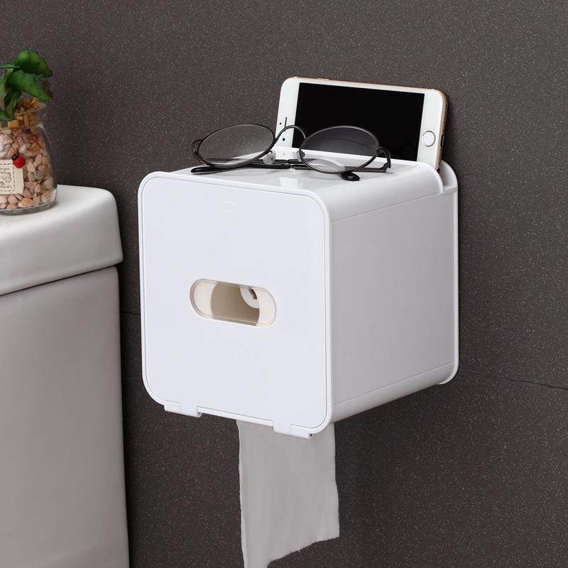 卫生纸盒卫生间纸巾盒洗手间厕纸置物架厕所壁挂式浴室抽纸卷纸筒