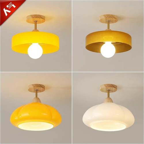 包豪斯入户玄关过道灯复古走廊阳台灯中古创意衣帽间吊灯