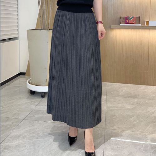 【一见钟情】中高腰百褶半身裙秋冬新款#GT7982