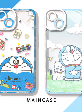 适用华为mate70pro手机壳pura70荣耀magic7新款nova13透明mate60可爱200哆啦A梦p50高级100软壳12硅胶90gt11