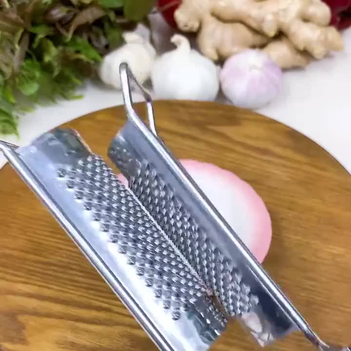 家用厨房姜蒜研磨器不锈钢磨姜器压蒜泥姜蓉姜汁捣蒜工具