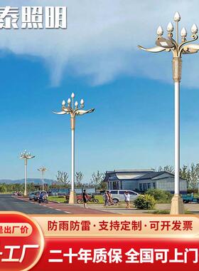 6-8米市政工程景观玉兰灯户外防水led路灯厂家直销大型景观灯