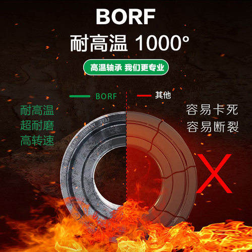 BORF耐高温1000℃轴承6206窑炉
