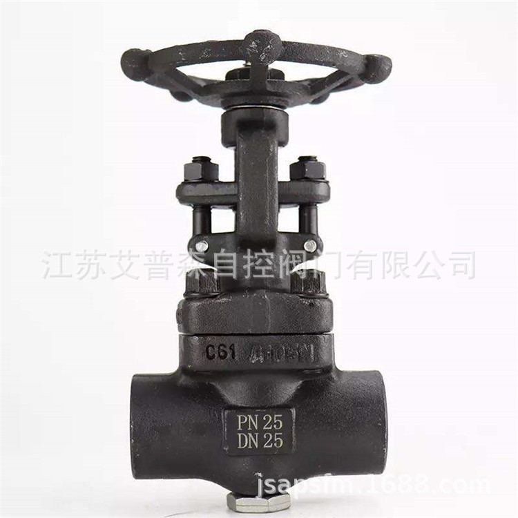 A105螺纹闸阀/A105锻钢手动高压高温内螺纹Z15H-800LB艾