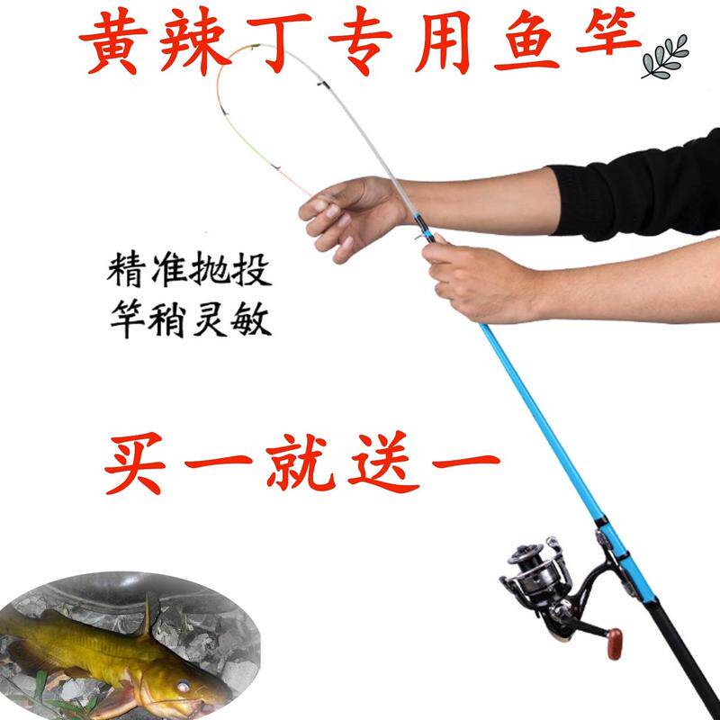 黄辣丁专用鱼竿软尾筏杆冰钓竿筏竿套装阀杆伐杆远投抛竿小海杆碳
