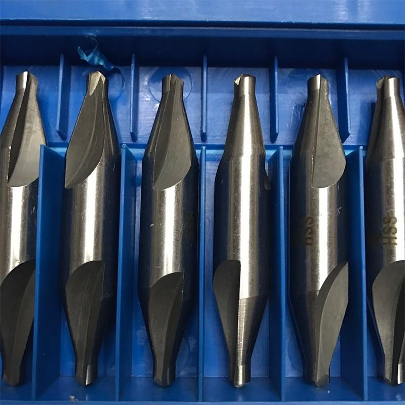 30度中心钻90度中心钻全磨制螺旋槽高速钢荣发中心钻不带护锥