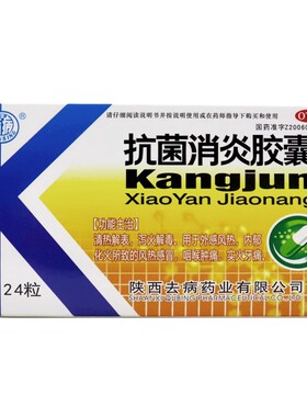 李去病 抗菌消炎胶囊24粒/盒清热解表 泻火解毒 外感风热咽喉肿痛
