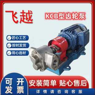 304不銹鋼kcb齒輪泵柴油潤滑機油泵不銹鋼高壓自吸抽電動抽油設備