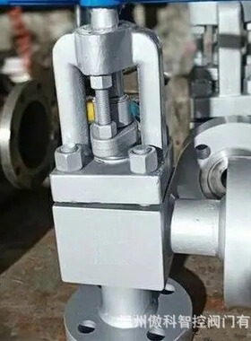 J44H-320P L44Y-320P DN200 油站高压截止阀 锻钢高压角式截止阀