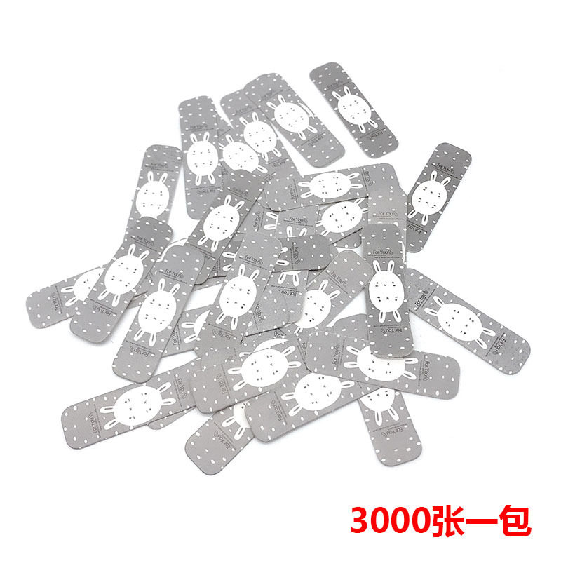 通用现货头绳发圈扎头发皮筋小吊卡5x1.5cm小白兔饰品包装纸卡