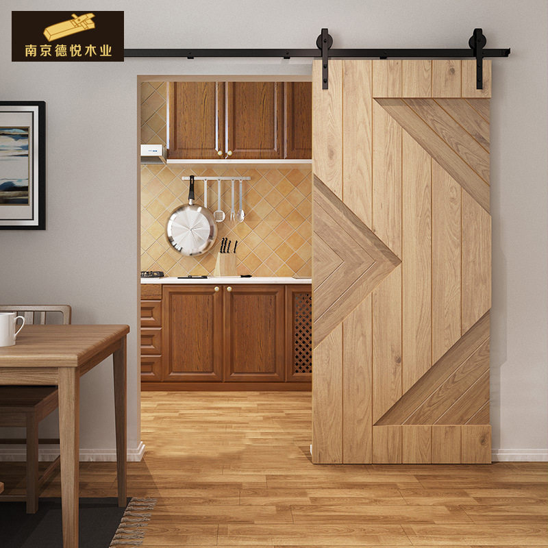 门厂生产家装简约装饰网红门储藏室洗衣房美式北欧风格谷仓门木门