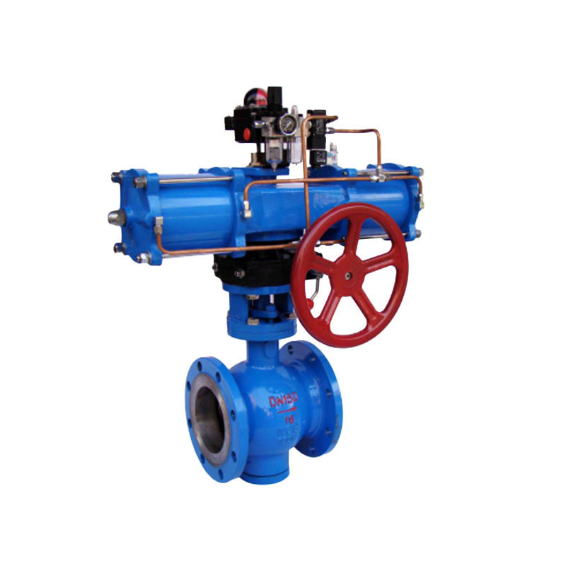 气动V型法兰调节球阀 VQ647H-16P 带单向调节偏心旋转球阀