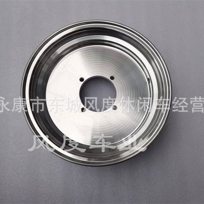 大饼光面款10寸2.5J铝合金轮毂轮圈小猴子摩托车monkeybike改装件