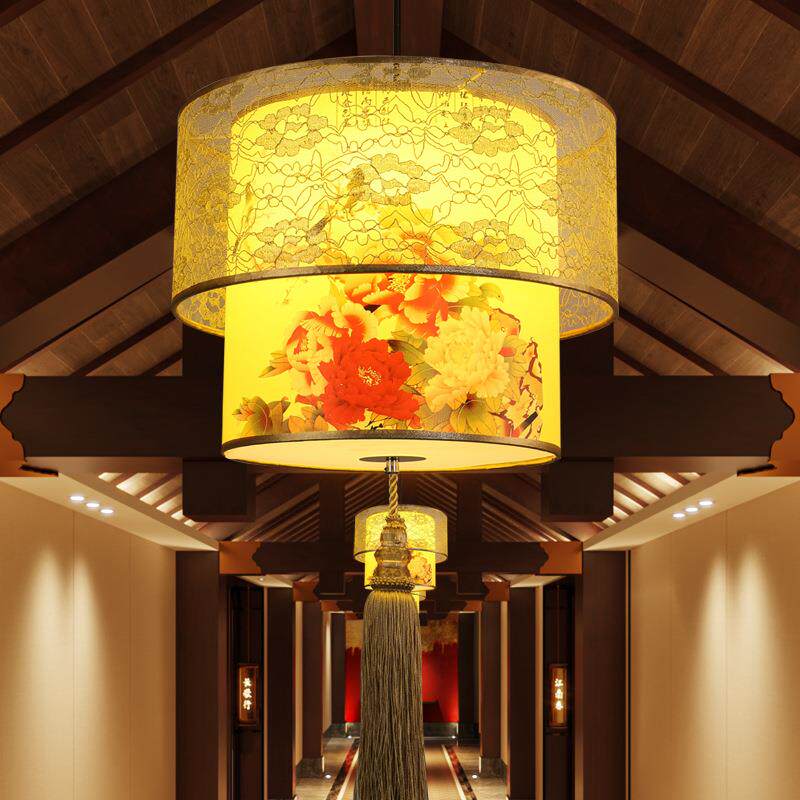 中式吊灯仿古中国风客厅餐厅阳台灯古典走廊过道灯火锅店吊灯笼