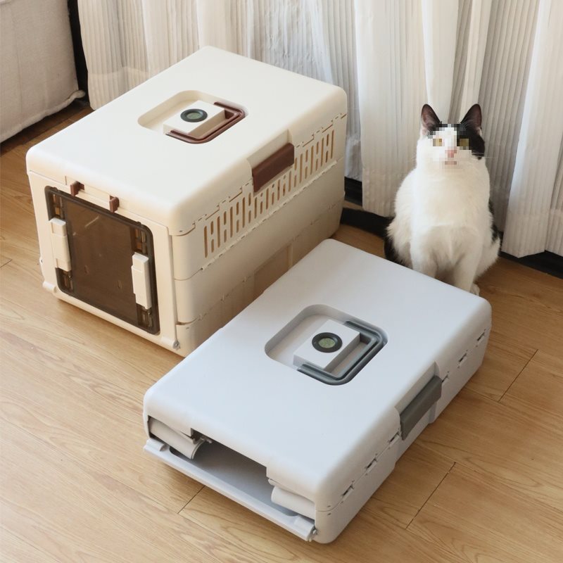 宠物折叠航空箱猫咪外出便携式车载猫包大容量透气狗笼手提