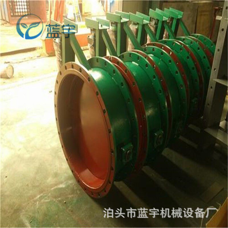 轻型通风蝶阀锅炉烟气手动风量调节阀手柄式翻板阀DN1200通风阀
