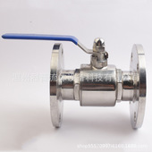 烈晋304卫生级Q41F 10P法兰球阀不锈钢阀门法兰连接浮动法兰球阀